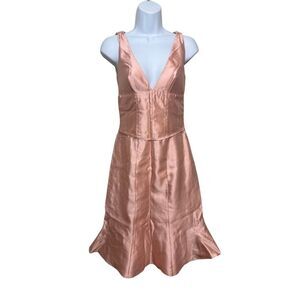 Luca Luca Silk Sleeveless Dress Made in Italy Sz. 44 (US S)